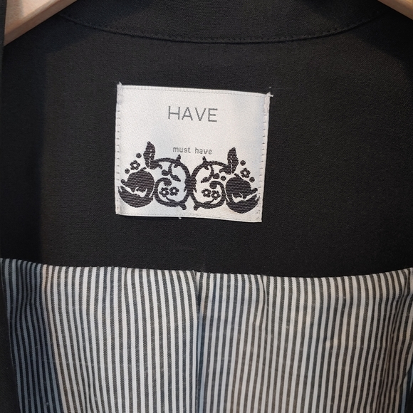 Black One Button Blazer (S) - Picture 4 of 6